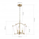 SL1406.303.03 Люстра подвесная ST-Luce Латунь/Прозрачный E14*3 40W REGALIA