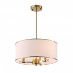 SL1407.302.03 Люстра подвесная ST-Luce Латунь/Прозрачный E14*3 40W AURELIA