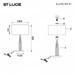 Светильник  с лампой накаливания St luce SL1638.304.01 GLORIA