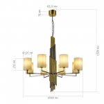 Светильник  с лампой накаливания St luce SL1638.303.08 GLORIA