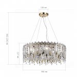 Люстра подвесная St luce SL1655.203.08 DESIO