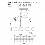Люстра подвесная St luce SL1658.113.12 ELSA