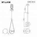 Светильник  с лампой накаливания St luce SL2002.403.01 MOONBAG
