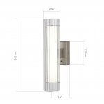 SL2010.101.01 Светильник настенный ST-Luce Никель/Белый, Прозрачный LED 1*7W 3000K/4000K ENFYS
