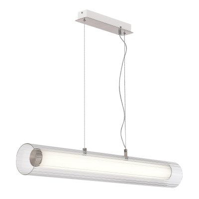 SL2010.103.01 Светильник подвесной ST-Luce Никель/Белый, Прозрачный LED 1*33W 3000K/4000K ENFYS