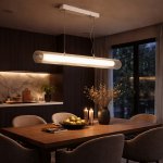 SL2010.103.01 Светильник подвесной ST-Luce Никель/Белый, Прозрачный LED 1*33W 3000K/4000K ENFYS