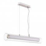 SL2010.103.01 Светильник подвесной ST-Luce Никель/Белый, Прозрачный LED 1*33W 3000K/4000K ENFYS