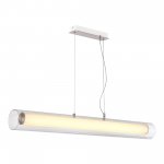 SL2010.113.01 Светильник подвесной ST-Luce Никель/Белый, Прозрачный LED 1*40W 3000K/4000K ENFYS