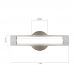 SL2010.121.01 Светильник настенный ST-Luce Никель/Белый, Прозрачный LED 1*7W 3000K/4000K ENFYS