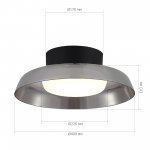 SL6019.412.01 Светильник потолочный ST-Luce Черный/Дымчатый, Белый LED 1*36W 3000K FORAY