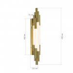 SL6237.301.20 Светильник настенный ST-Luce латунь/белый LED 1*20W 4000K DALLAMOS