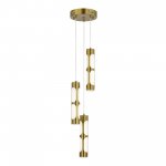 SL6237.303.03 Светильник подвесной ST-Luce латунь/белый LED 3*6W 4000K DALLAMOS