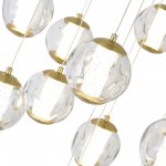 SL6520.303.13 Светильник подвесной ST-Luce латунь/прозрачный с пузырьками воздуха LED 1*65W 4000K HELMI