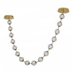 SL6520.303.16 Светильник подвесной ST-Luce латунь/прозрачный с пузырьками воздуха LED 1*80W 4000K HELMI