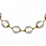 SL6520.303.16 Светильник подвесной ST-Luce латунь/прозрачный с пузырьками воздуха LED 1*80W 4000K HELMI