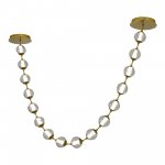 SL6520.303.16 Светильник подвесной ST-Luce латунь/прозрачный с пузырьками воздуха LED 1*80W 4000K HELMI