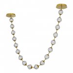 SL6520.303.18 Светильник подвесной ST-Luce латунь/прозрачный с пузырьками воздуха LED 1*90W 4000K HELMI