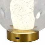 SL6520.304.01 Прикроватная лампа ST-Luce латунь/прозрачный с пузырьками воздуха LED 1*5W 4000K HELMI