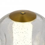 SL6520.304.01 Прикроватная лампа ST-Luce латунь/прозрачный с пузырьками воздуха LED 1*5W 4000K HELMI