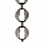 SL6520.401.01 Светильник настенный ST-Luce черный жемчуг/прозрачно-дымчатый LED 1*15W 4000K HELMI