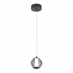 SL6520.403.01 Светильник подвесной ST-Luce черный жемчуг/прозрачно-дымчатый LED 1*5W 4000K HELMI