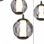 SL6520.403.13 Светильник подвесной ST-Luce черный жемчуг/прозрачно-дымчатый LED 1*65W 4000K HELMI