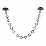 SL6520.403.16 Светильник подвесной ST-Luce черный жемчуг/прозрачно-дымчатый LED 1*80W 4000K HELMI