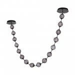 SL6520.403.16 Светильник подвесной ST-Luce черный жемчуг/прозрачно-дымчатый LED 1*80W 4000K HELMI