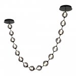 SL6520.403.16 Светильник подвесной ST-Luce черный жемчуг/прозрачно-дымчатый LED 1*80W 4000K HELMI