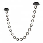 SL6520.403.18 Светильник подвесной ST-Luce черный жемчуг/прозрачно-дымчатый LED 1*90W 4000K HELMI