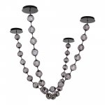 SL6520.403.18 Светильник подвесной ST-Luce черный жемчуг/прозрачно-дымчатый LED 1*90W 4000K HELMI