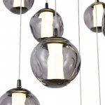 SL6520.403.20 Светильник подвесной ST-Luce черный жемчуг/прозрачно-дымчатый LED 1*100W 4000K HELMI