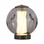 SL6520.404.01 Прикроватная лампа ST-Luce черный жемчуг/прозрачно-дымчатый LED 1*5W 4000K HELMI