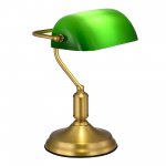 SL6620.314.01 Прикроватная лампа ST-Luce латунь/зелёный E27 1*40W VICE
