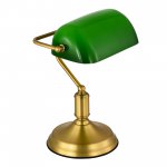 SL6620.314.01 Прикроватная лампа ST-Luce латунь/зелёный E27 1*40W VICE