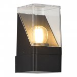 SL9016.401.01 Светильник уличный настенный ST-Luce черный/черный E27 1*15W SLIDE