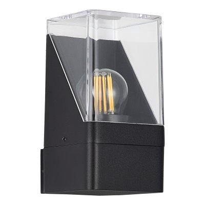 SL9016.401.01 Светильник уличный настенный ST-Luce черный/черный E27 1*15W SLIDE