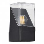 SL9016.401.01 Светильник уличный настенный ST-Luce черный/черный E27 1*15W SLIDE