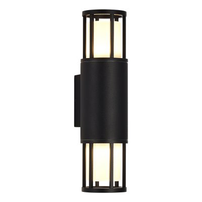 SL9017.401.02 Светильник уличный настенный ST-Luce черный/черный GU10 2*15W MESA