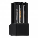 SL9018.401.01 Светильник уличный настенный ST-Luce черный/черный E27 1*15W IRUM