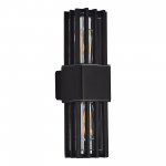 SL9018.401.02 Светильник уличный настенный ST-Luce черный/черный E27 2*15W IRUM