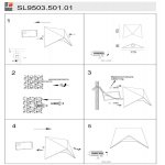 Светильник уличный настенный St luce SL9503.501.01 CANNETO
