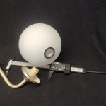 Плафон стекло шар матовый белый 120мм с резьбой G9 20мм SLE10620 REDJINO