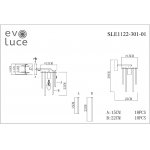 Светильник  с лампой накаливания St luce SLE1122-301-01 LYNDEN