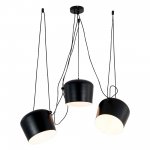 SLE120643-03.1 Светильник подвесной Черный/Черный E27 3*40W TRIESTE