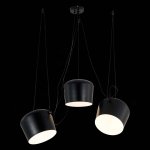 SLE120643-03.1 Светильник подвесной Черный/Черный E27 3*40W TRIESTE