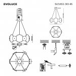 Светильник  с лампой накаливания St luce SLE1652-303-06 DESI