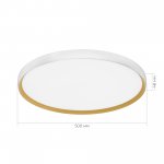 SLE1810-502-01 Светильник потолочный Белый, Золотистый/белая LED 1*42W 4000K HELST