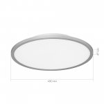 SLE1811-102-01 Светильник потолочный Серебрянный/белая LED 1*42W 4000K TASSEN