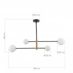 Светильник подвесной St luce SLE220103-04 ARCOLA